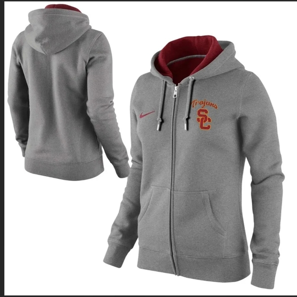 NIKE SC Trojans zip-up hoodie Size L NWT - Picture 1 of 10